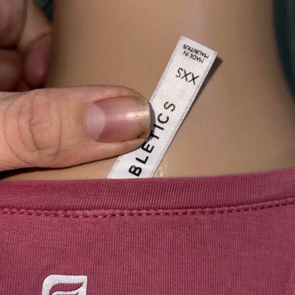 "NWoT" FABLETICS Sleeveless Pink Terry Tank Top Sz XXS *DN3 - Picture 5 of 5